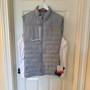 NWT Sunice Presidents Cup Golf Light Gray Men’s Puffer Vest